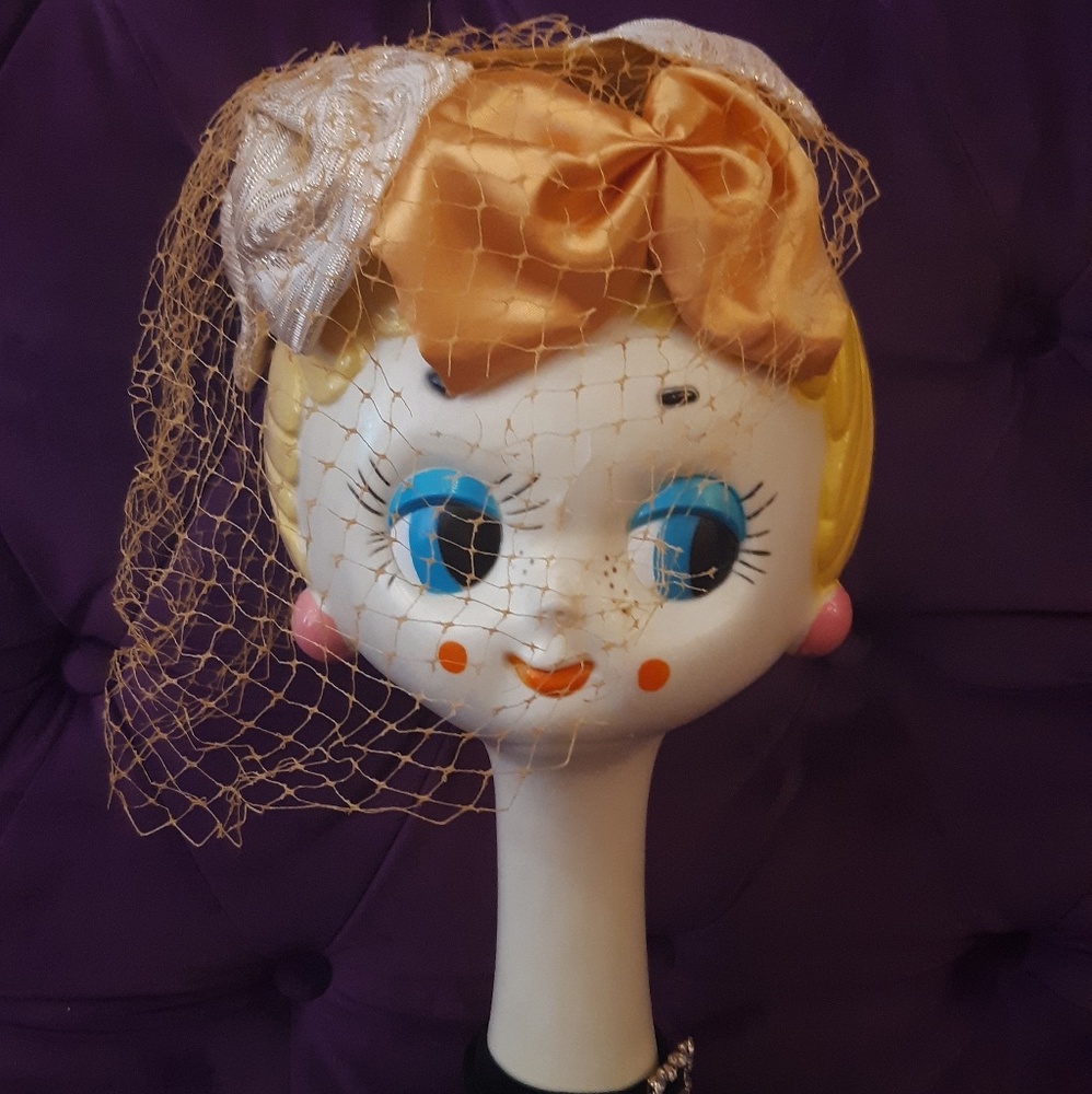 Vintage 1950's Fascinator Birdcage Hat